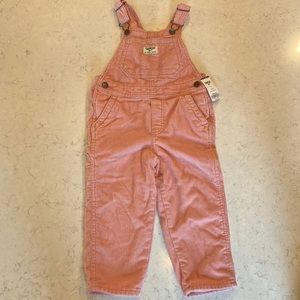 Corduroy bib overalls
